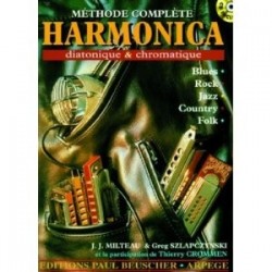 Méthode complète Harmonica diatonique et chromatique +CD