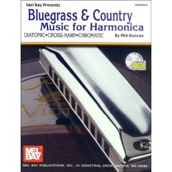 Bluegrass & Country  music for harmonica +CD