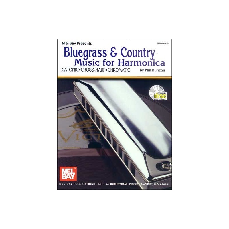 Bluegrass & Country  music for harmonica +CD